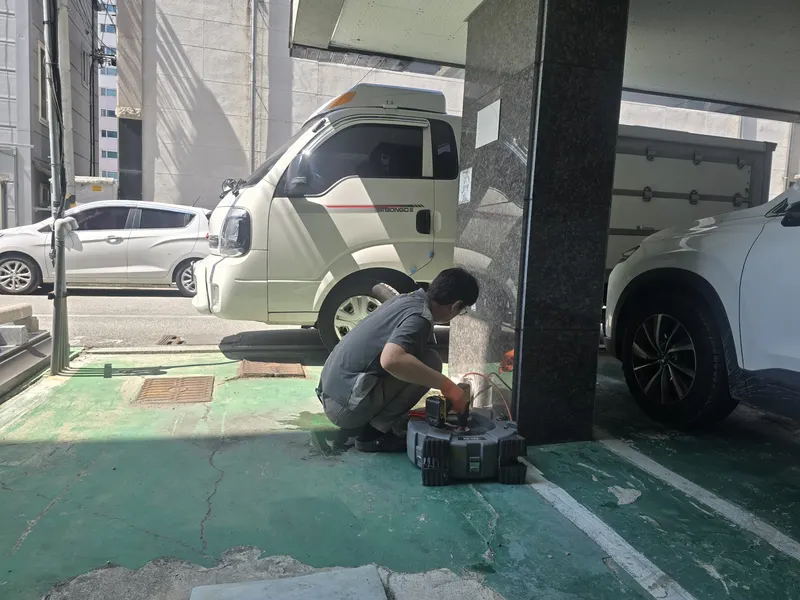 화장실배수구막힘주의사항 시공 마무리 단계 현장 사진