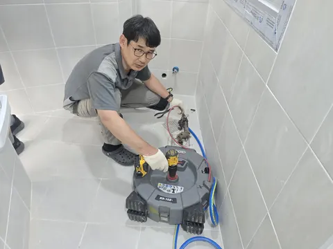 안동센트럴자이 화장실배수구막힘