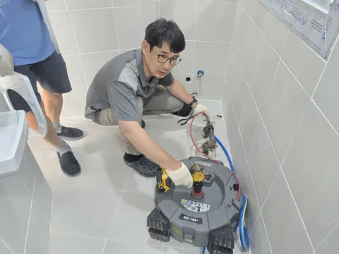화장실배수구막힘교체